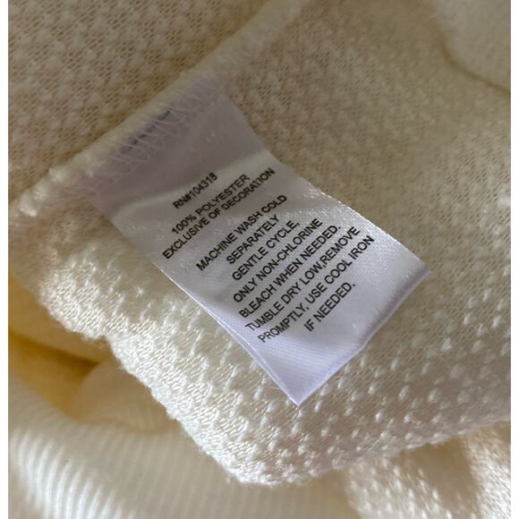 DEREK HEART Womens Size Junior Large Off White Plush Fleece Half Zip Jacket - Picture 6 of 7